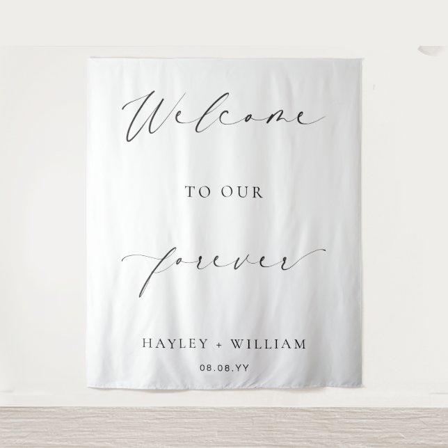 Tenture Ellesmere Bienvenue Dans Notre Contexte De Mariage (Devant)