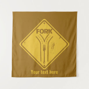 Tenture Embarcadère dans la route drôle de panneau de circ