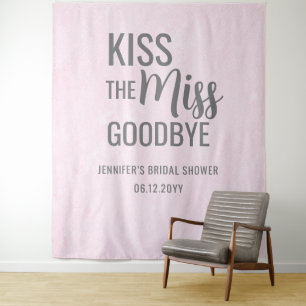 Tenture Embrasse la Fête des mariées rose Miss Goodbye