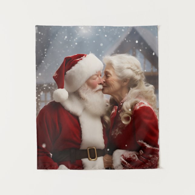 Tenture Embrasser M. et Mme Père Noël (Devant)