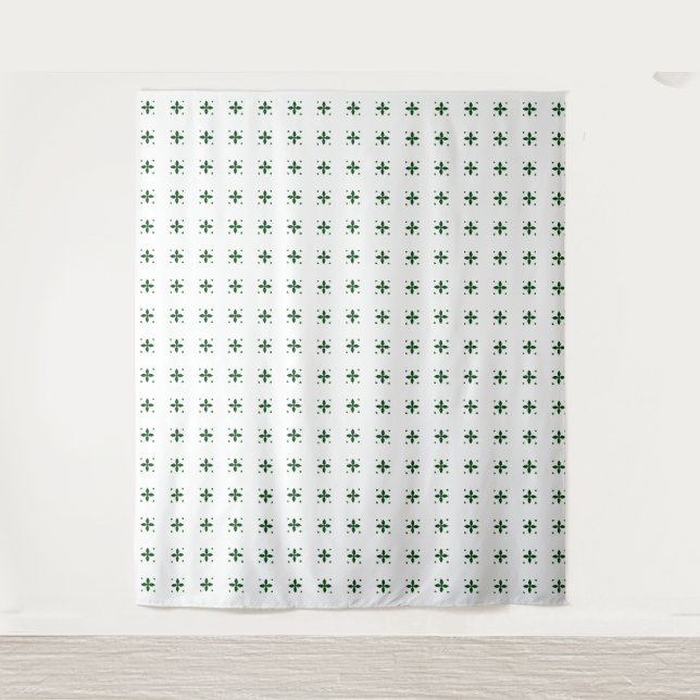 Tenture Emerald Gemstone Art, vert (Devant)