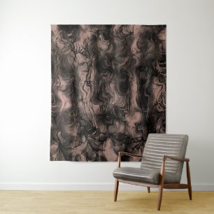Tenture Energie Nerveuse Grungy Abstraite Art Desert Mist