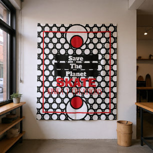 Tenture Enregistrer Le Planet Skate Skateboard