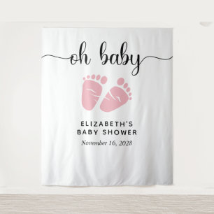 Tenture Enseigne de bienvenue pour la baby shower d'une pe