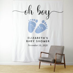 Tenture Enseigne de bienvenue pour la fête de bébé garçon 