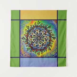 Tenture Ensemble de tapis de voiture à motif mandala