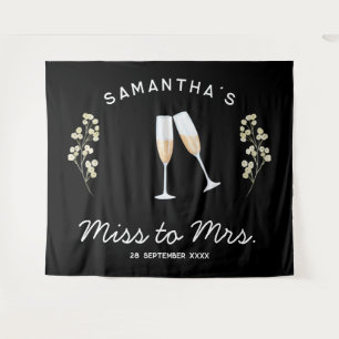 Tenture Enterrement de vie de jeune fille Champagne Miss t