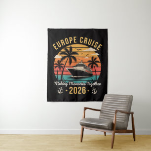 Tenture Équipe de Croisière en Europe 2026 Vacances Famili