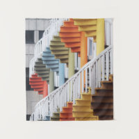 Escaliers en spirale multicolores