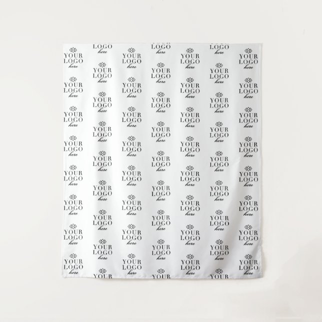 Tenture Étape et répétition fond du logo de la petite entr (Devant)