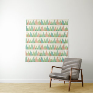 Tenture Étape   Teal de Geo de sud-ouest et triangles de