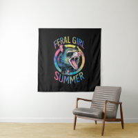 Été de fille sauvage Opossum Tie Dye Raton laveur