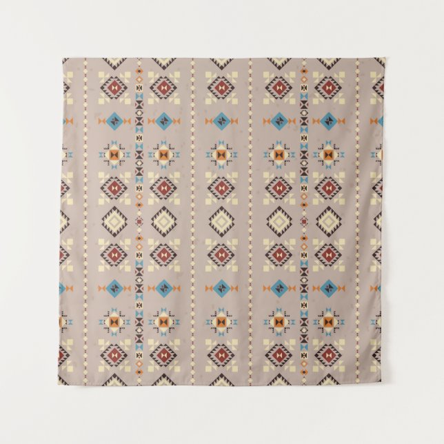 Tenture Ethnique : un motif tribal transparent (Devant)