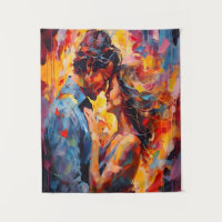Étreinte romantique - Expressionnisme abstrait
