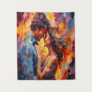 Tenture Étreinte romantique - Expressionnisme abstrait