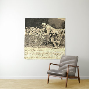 Tenture Eugene Christophe Tour de France 1922 Aubisque 
