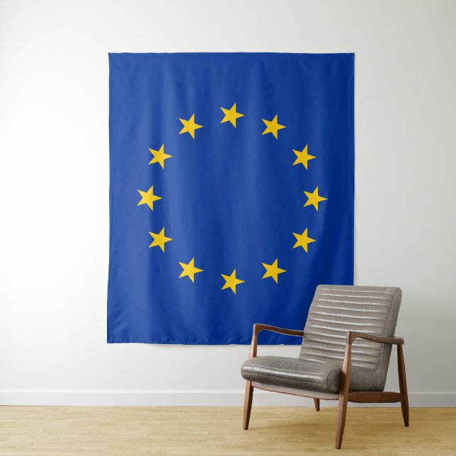 Tenture European Union EU Flag (En situation)