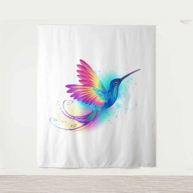Tenture Exotic Rainbow Hummingbird (Devant)