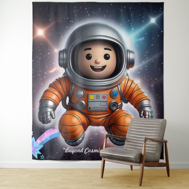 Tenture "Explorateur Astral" (En situation)