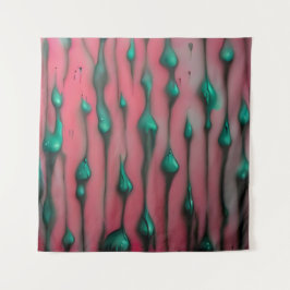 Tenture Expressions manuscrites - Impression d'art rose Ab
