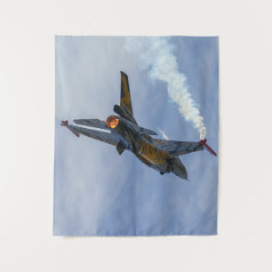 Tenture F-16 Tigre Tourne Et Brûle Acrylique Impression