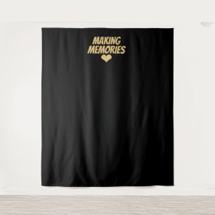 Tenture Faire des souvenirs Fond de photo de mariage noir 