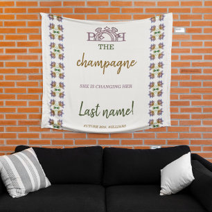 Tenture Faire sauter le Champagne-changement de nom de fam