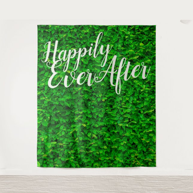 Tenture Fairy Lights Mariage Toile de Fond Heureux à Tout  (Devant)