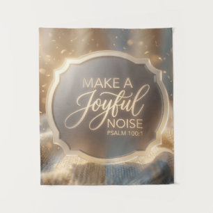 Tenture "Faites un joyeux bruit" Psaume 100:1 Inspiré de l
