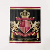 Faites votre propre blason d'armoiries d'or rouge