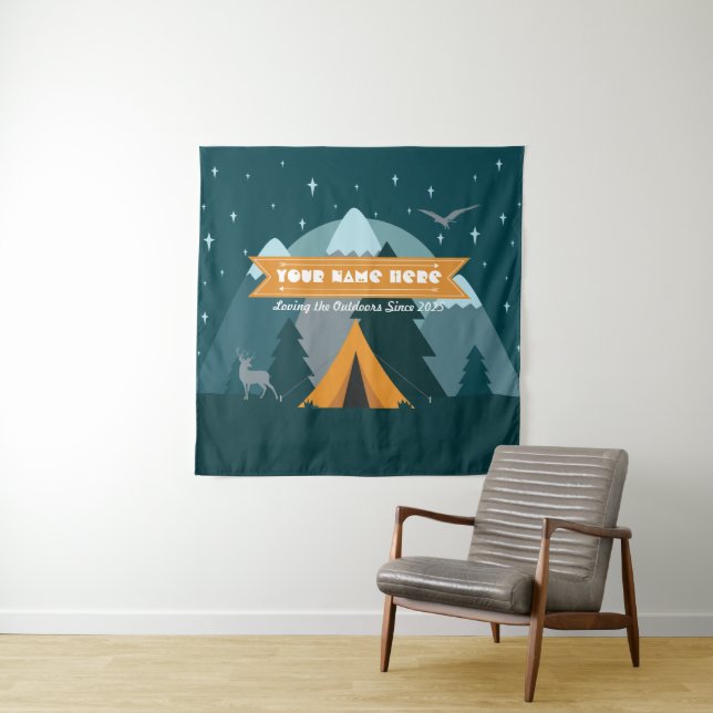 Tenture Faites votre propre camping Mountain Outdoor Adven (En situation)