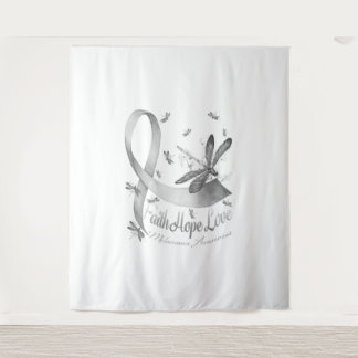 Tenture Faith Hope Love Melanoma Awareness Dragonfly
