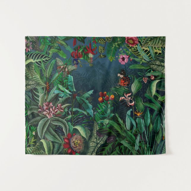 Tenture Fantastique Fabulous Midnight Rainforest (Devant (Horizontal))