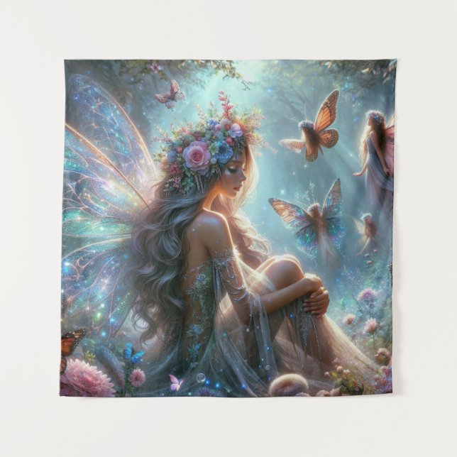 Tenture Fée papillon (Devant)