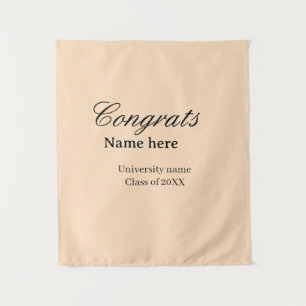 Tenture Félicitations diplômé nom université promotion 20X