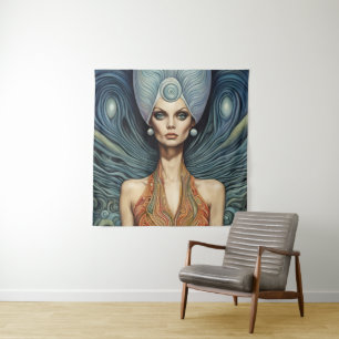 Tenture Femme Alien Fantastique