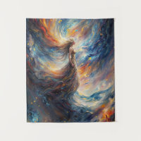Femme céleste dans l'art cosmos de feu