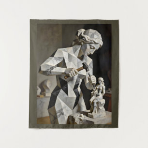 Tenture Femme, Crée-Toi – Autoportrait Construit