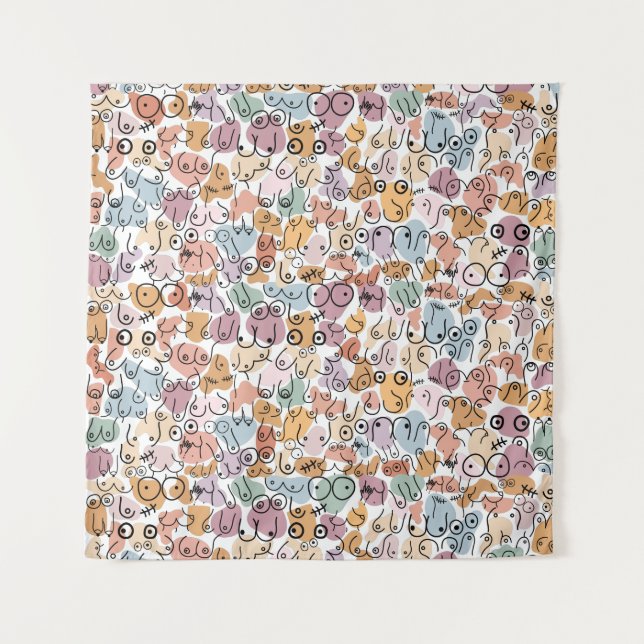 Tenture femme drôle féministe (Devant)