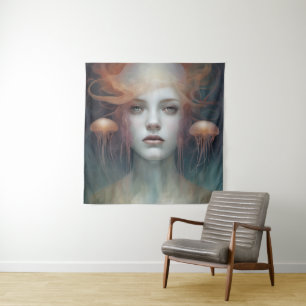 Tenture Femme Méduse Fantastique