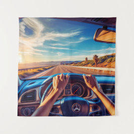 Tenture Femmes élégantes dans des voitures classiques