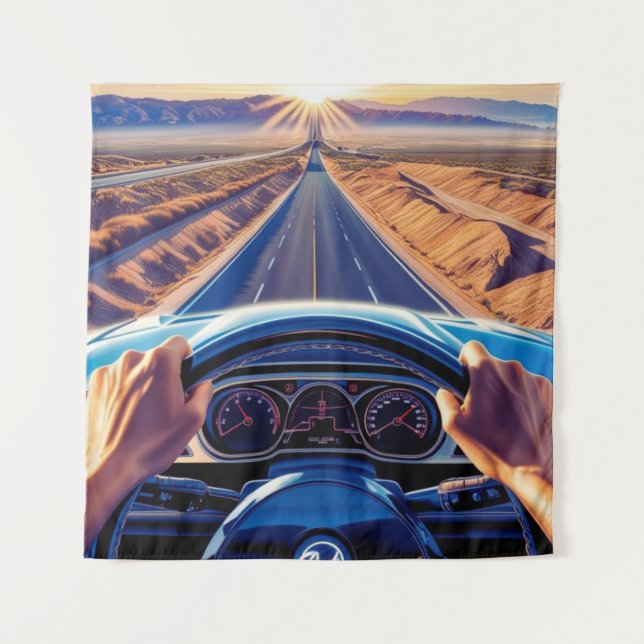 Tenture Femmes élégantes dans des voitures classiques (Devant)