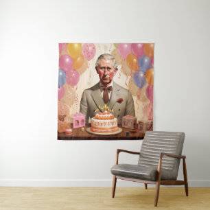 Tenture Fête d'anniversaire du roi Charles III