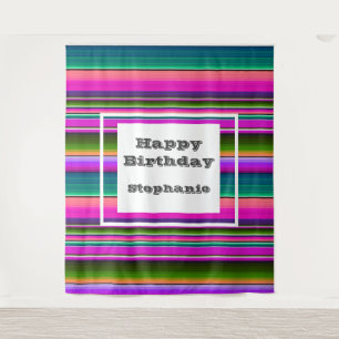 Tenture Fête de couverture de Serape mexicaine d'anniversa