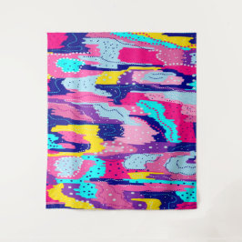 Tenture Fête de la couleur Abstraite