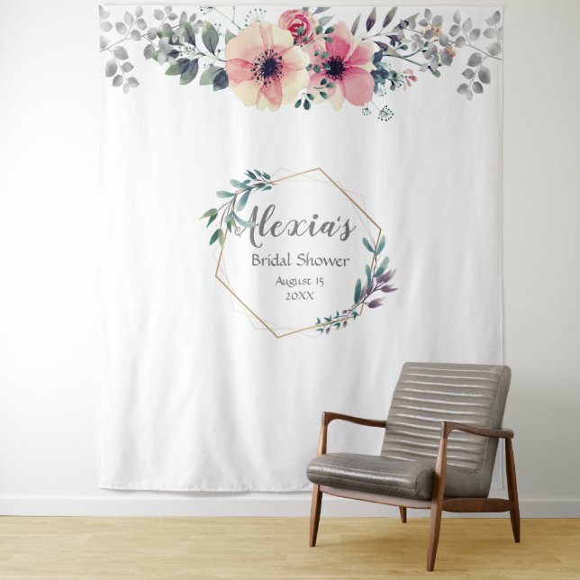 Tenture Fête de mariage botanique élégante (En situation)