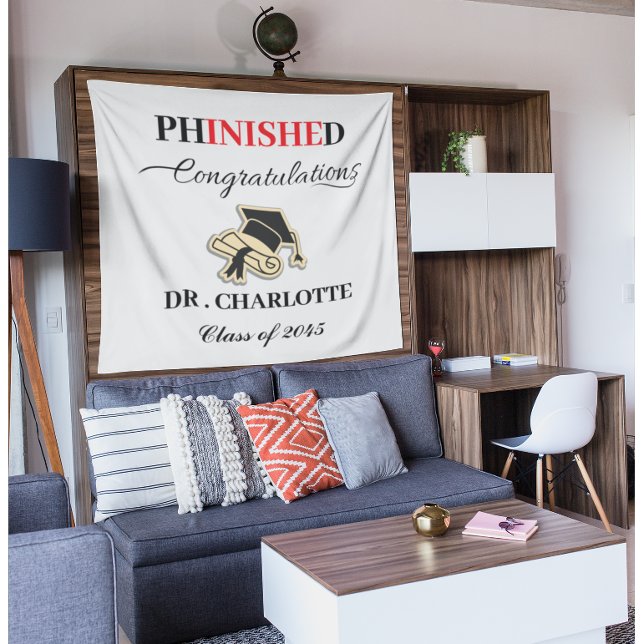 Tenture Fête de remise des diplômes de doctorat (Créateur téléchargé)