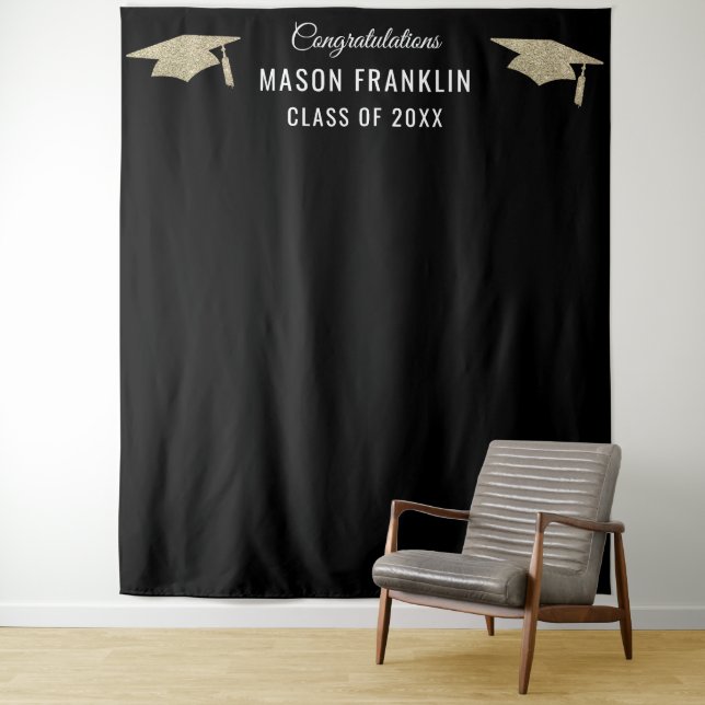 Tenture Fête des diplômes Présentation de photos (En situation)