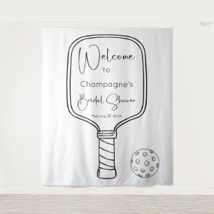 Tenture Fête des mariées Pickleball & Prosecco Bienvenue