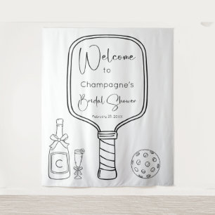 Tenture Fête des mariées Pickleball & Prosecco Contexte